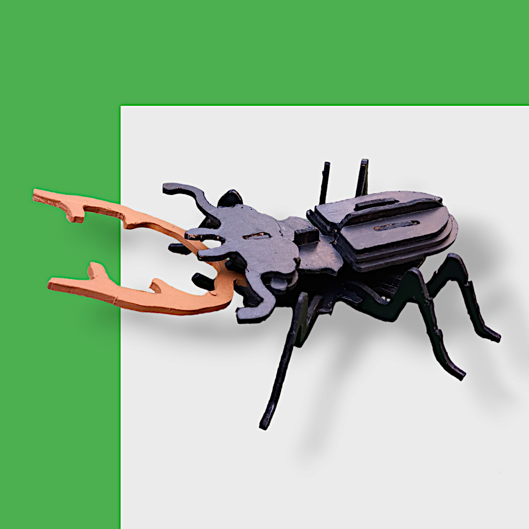 Dekoratif Ahşap Fosforlu Böcek Modeli