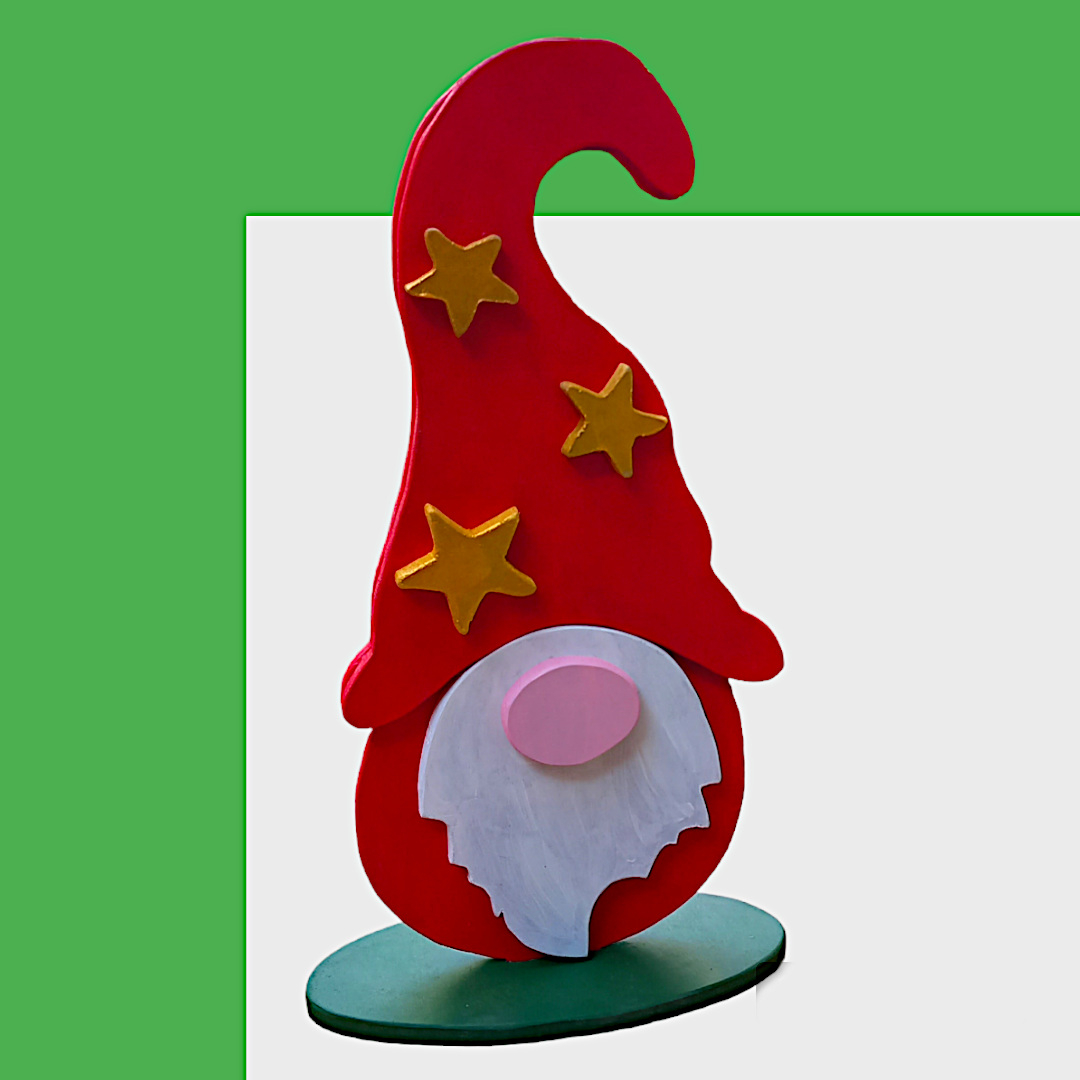 Dekoratif Ahşap Gnom Cüce